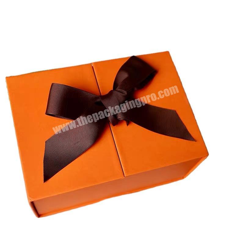folding boxes with ribbon luxury gift boxes for gift packaging factory custom logo  packaging box