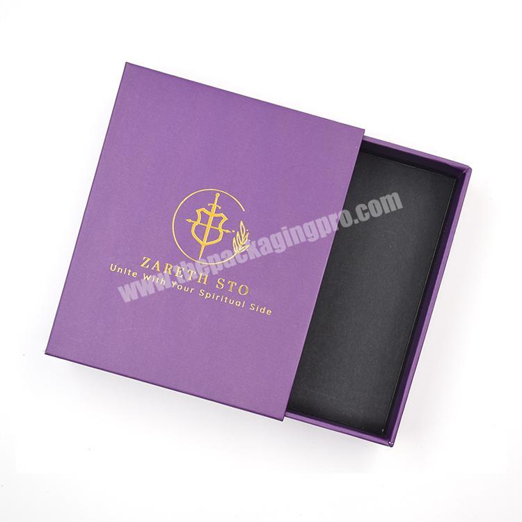 Hot Sale Drawer Gift Decorative Personalized Textured Cardboard Packaging Jewellery Set Gift Box