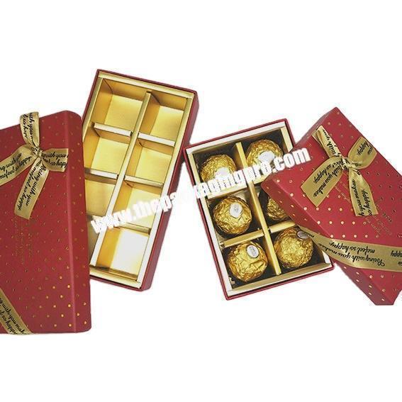 Hot Sale Fancy Custom Luxury Chocolate Gift Box Packaging With Lid