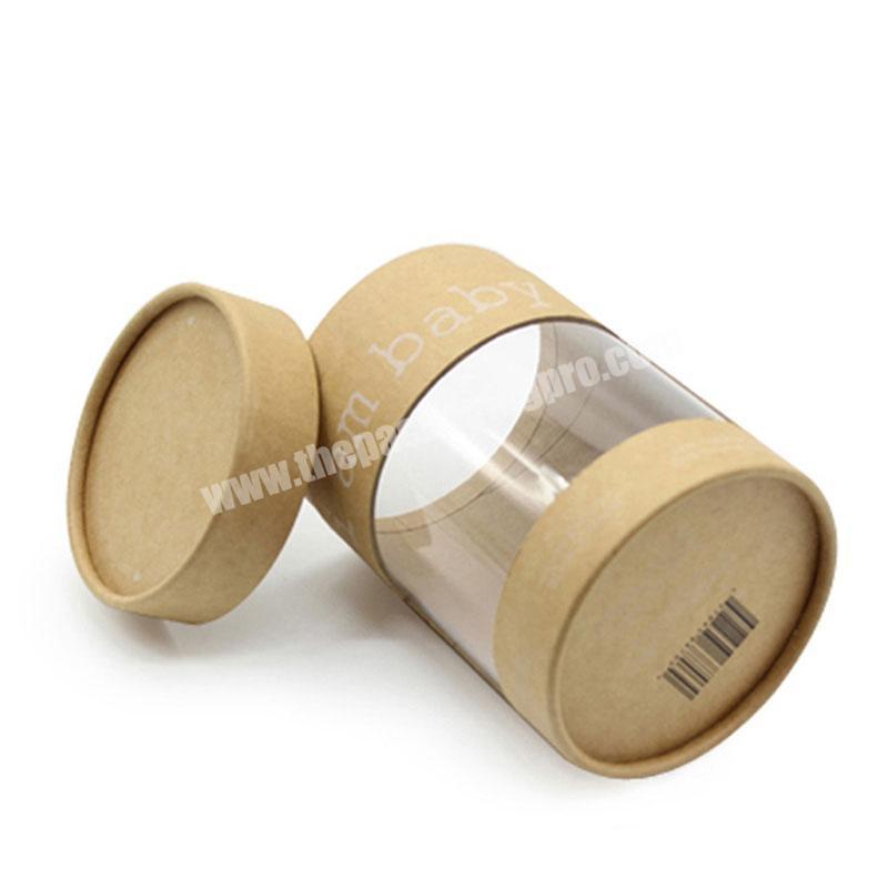 Hot Sale  Recycled Soft Blanket Kraft Paper Tube With Clear PVC Window