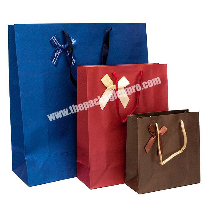 Hot sale customized cloth packaging paper bag with logo printing