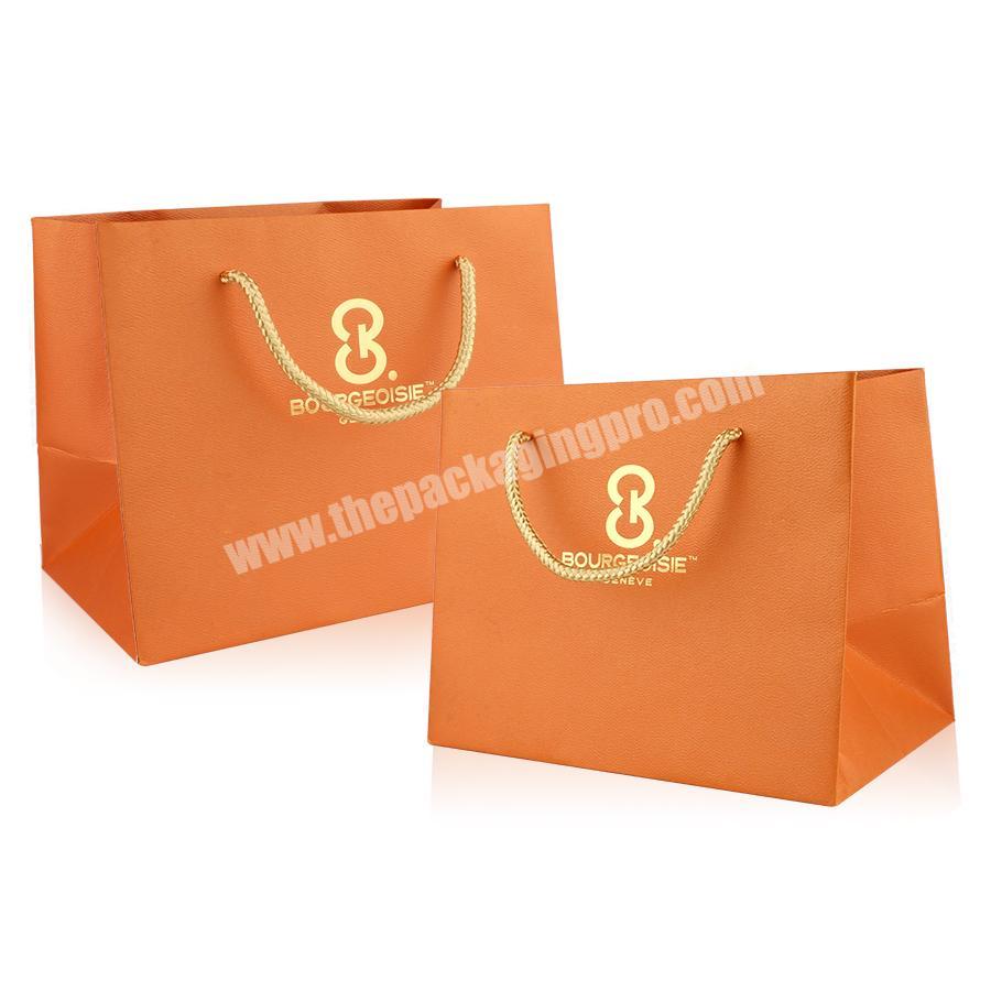 Hot selling wholesale customized luxury fast food packing handle bag