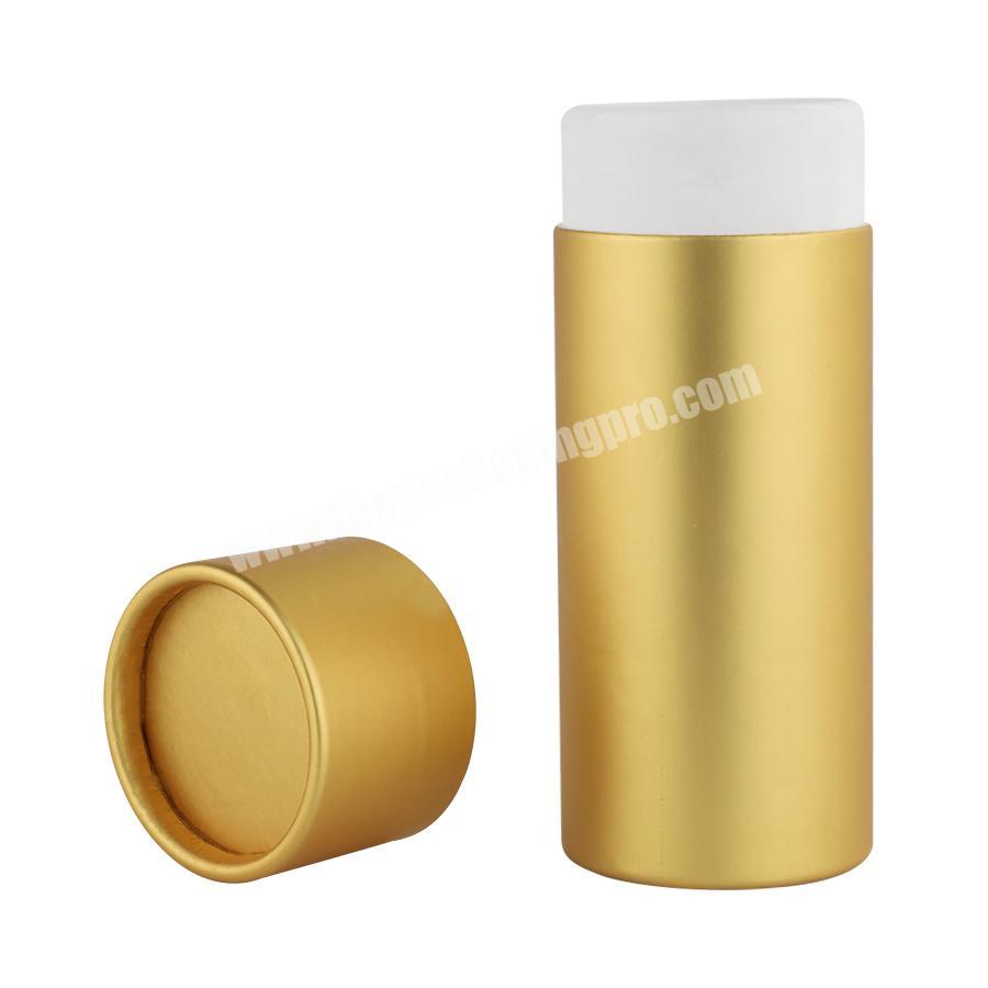 Kraft paper eco friendly push up lip balm paper tube