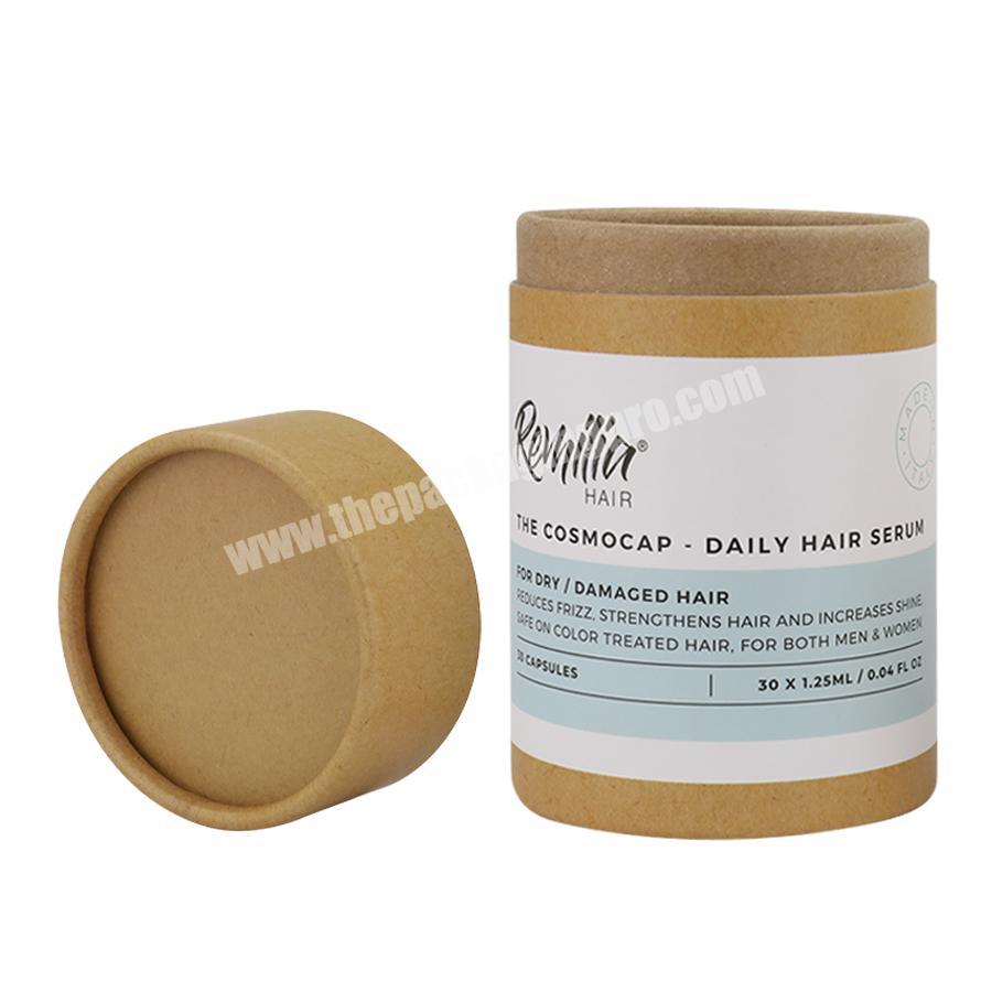 Kraft paper round cylinder aromatherapy luxury paper tube packaging box