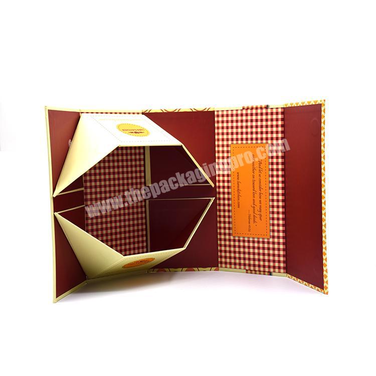 Logo Printed Customized Clamshell Personalized Gift Cardboard Magnetic Storage Folding Paper Box