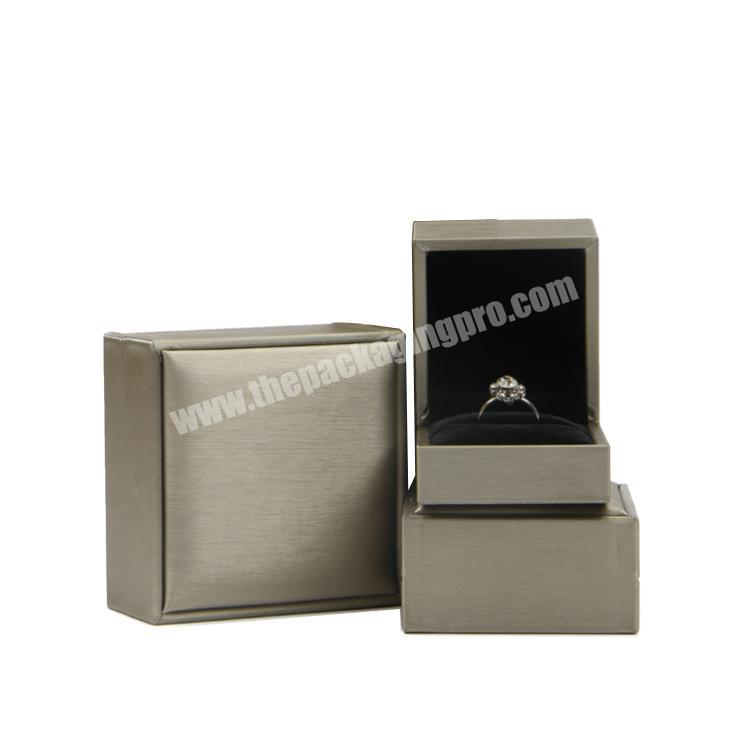 Luxury High Quality PU Leather Jewelry Earing Ring Box for Engagement or Wedding Gift