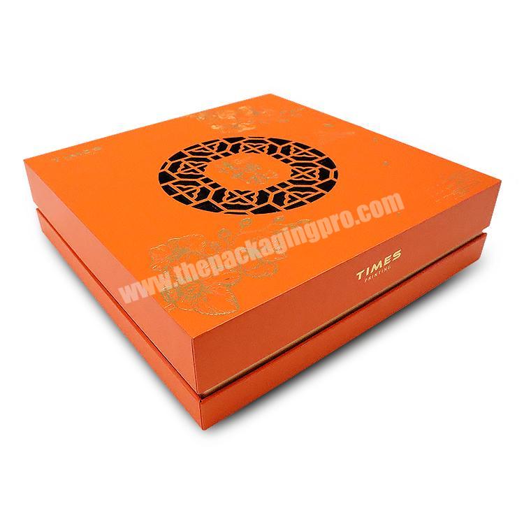 Luxury custom food grade paper packaging box wedding gift moon cake/pizza/cake box packaging