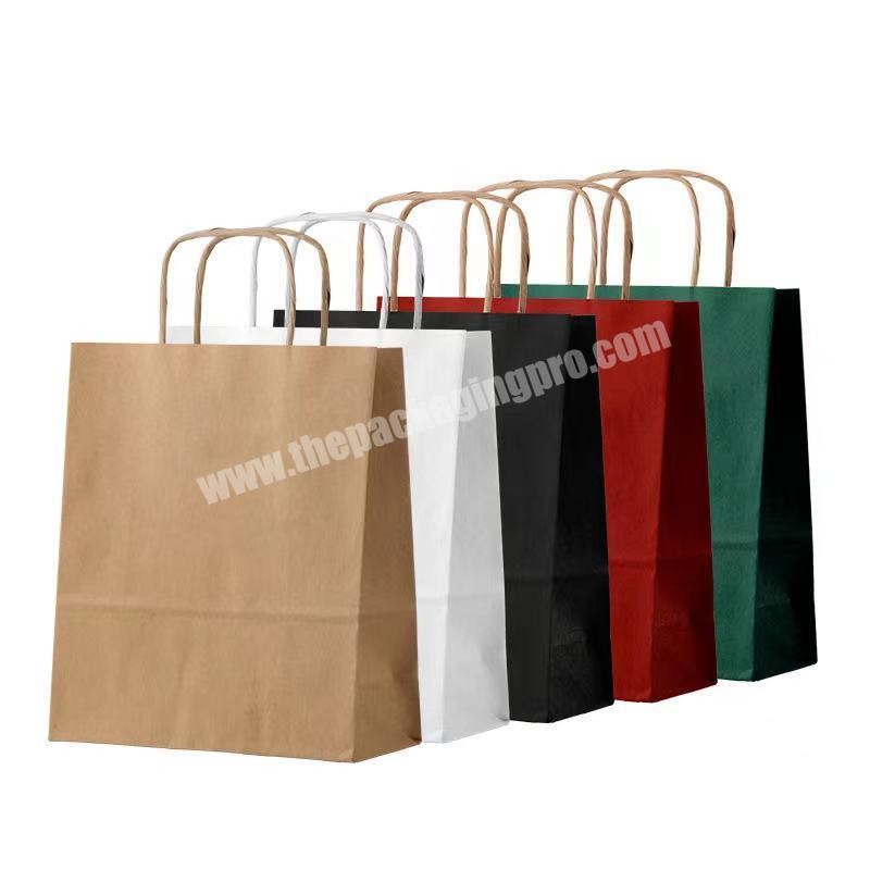 Manufacturer Wholesale Custom Size Paper Packaging Bags Brown Kraft Paper Bag Bread
