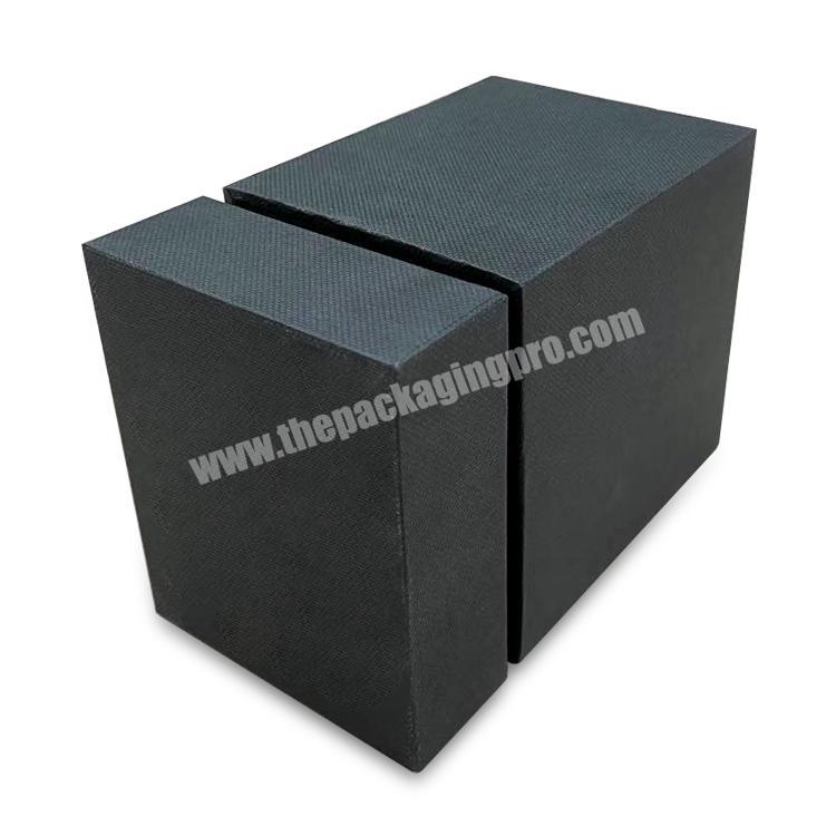 Manufacturer custom logo perfume box black gift pcs
