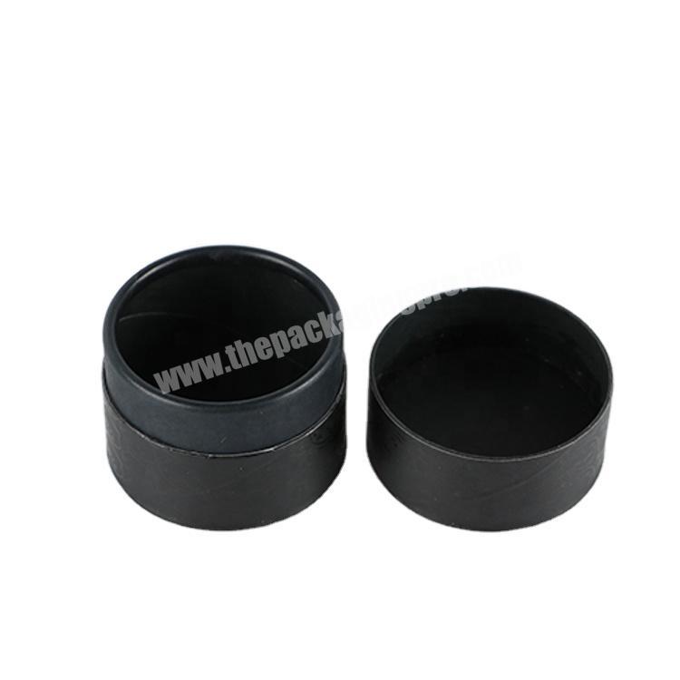 Manufacturers Custom water Proof biodegradable round small black paper lip tube for cosmetic