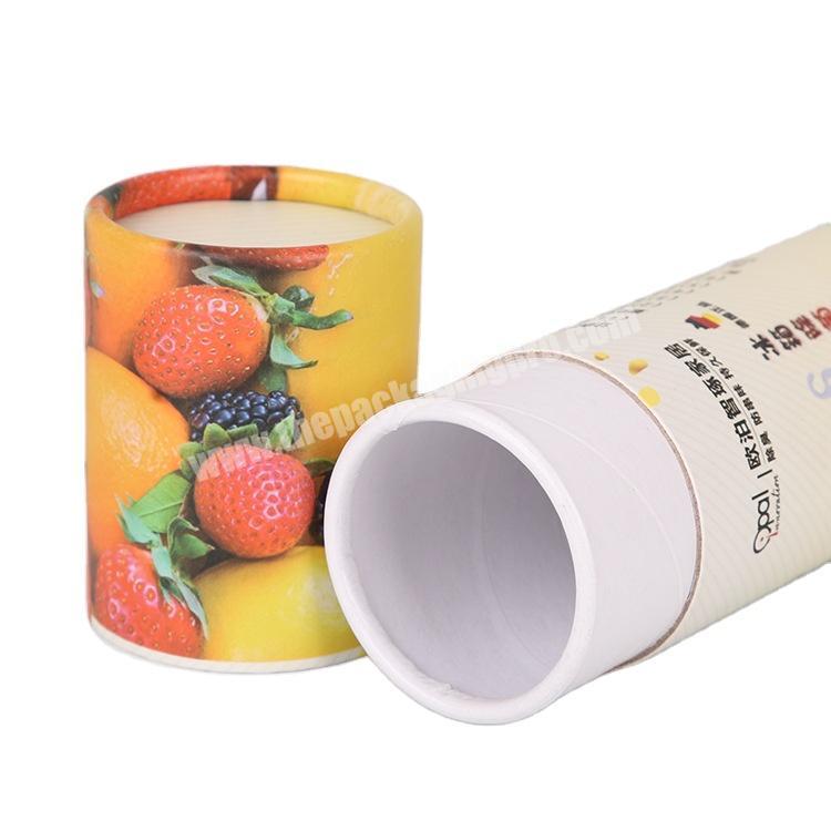 NEW eco Recyclable Round Cardboard Packaging Boxes paper Tube for coffee fruit