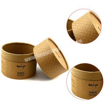 New products custom printed kraft round paper tube packaging with lid