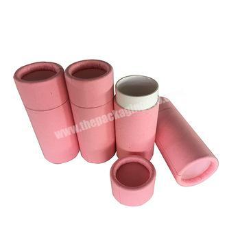 New recycled push up pink paper packaging box paper tubes for pet food