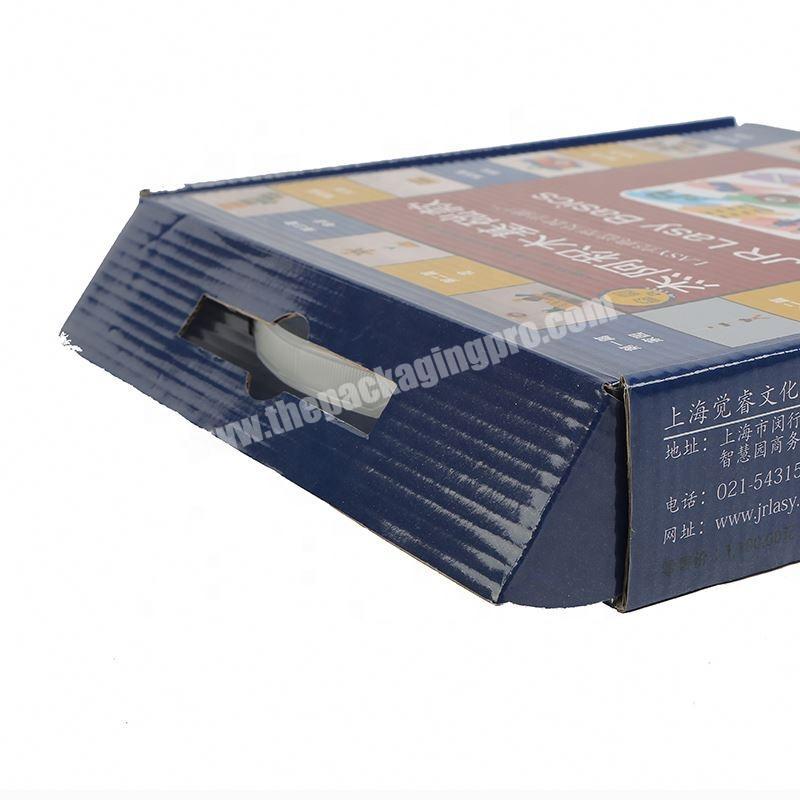Large firm box for wine packaging Whole sale customized magnetic box with ribbon handle Rectangle black box