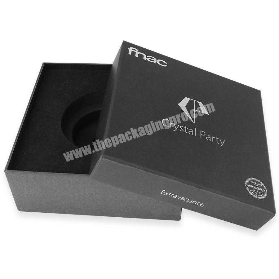 OEM Black Colored Custom Logo Bio Packag Cheap Cardboard Wallet Promotion Shoe Paper Board Lid Packaging Gift Set Fancy Box Eco