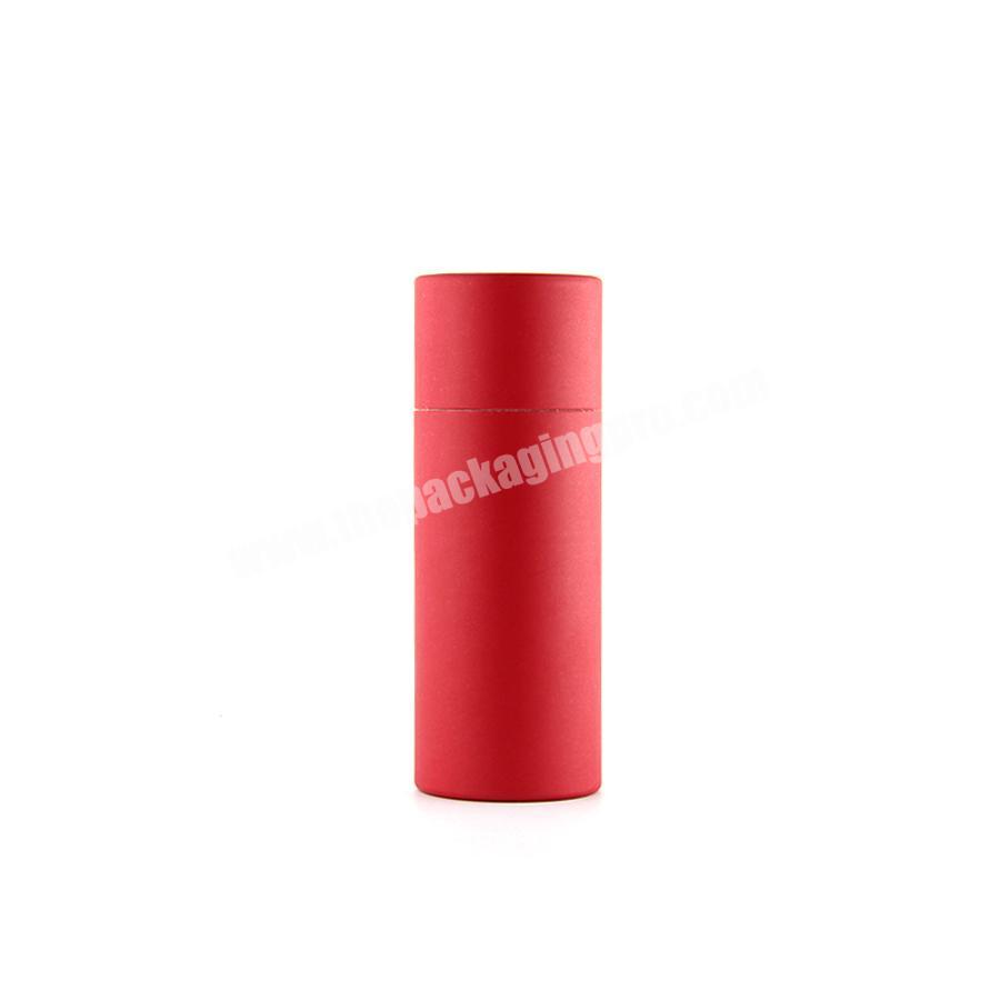 OEM wholesale red white 100ml paper round tube whisky wine bottle gift box packaging