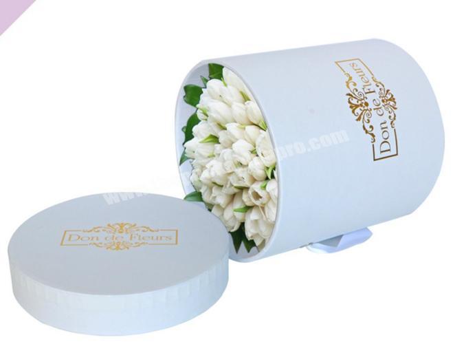 Original Unique Custom Round Flower Box Packaging Gift Design Logo