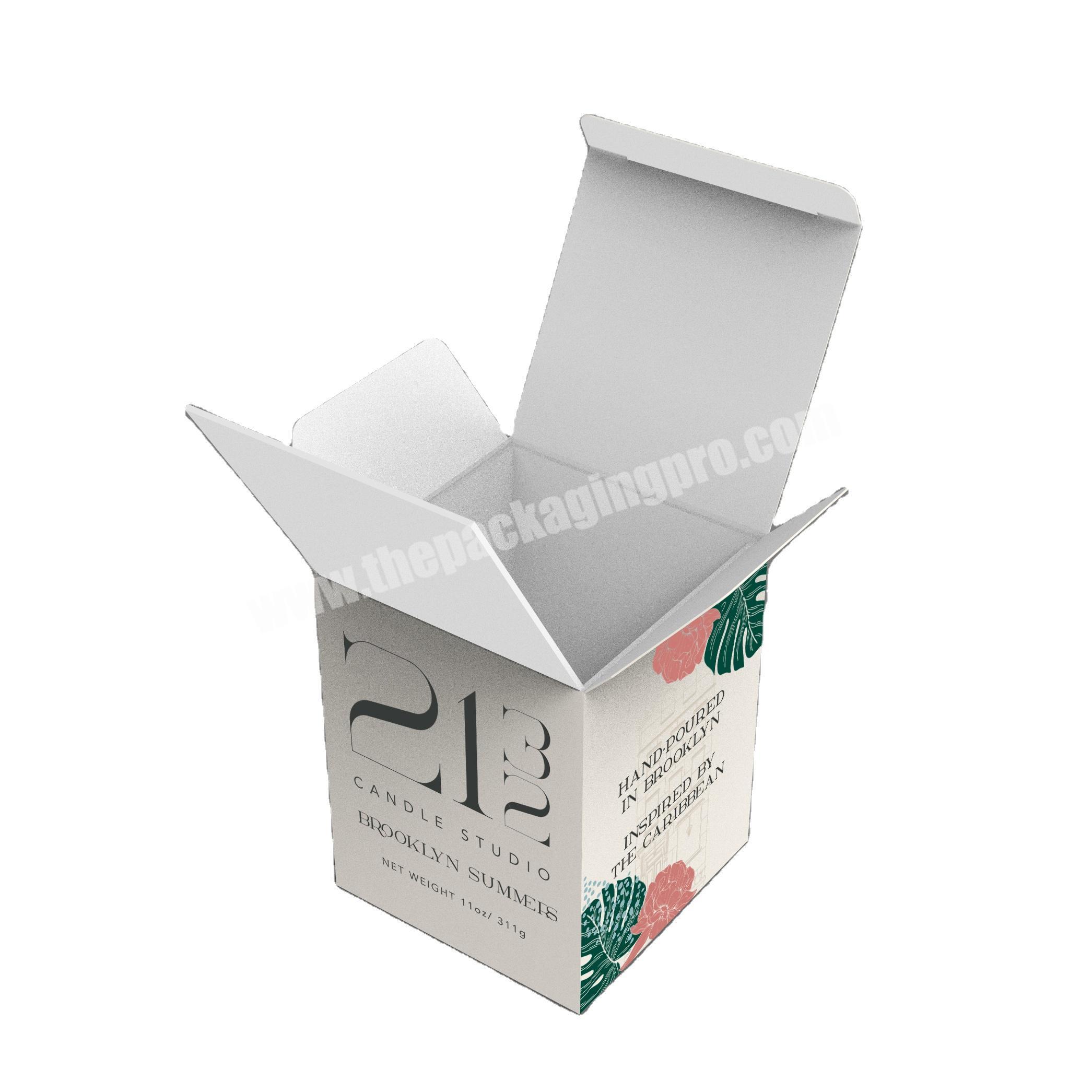 Paper Packaging  Custom Cardboard Box Folding Carton Paperboard Gift Boxes For candle