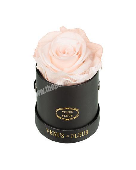 Personalized Art Paper Rigid Round Flower Tube Gift Box