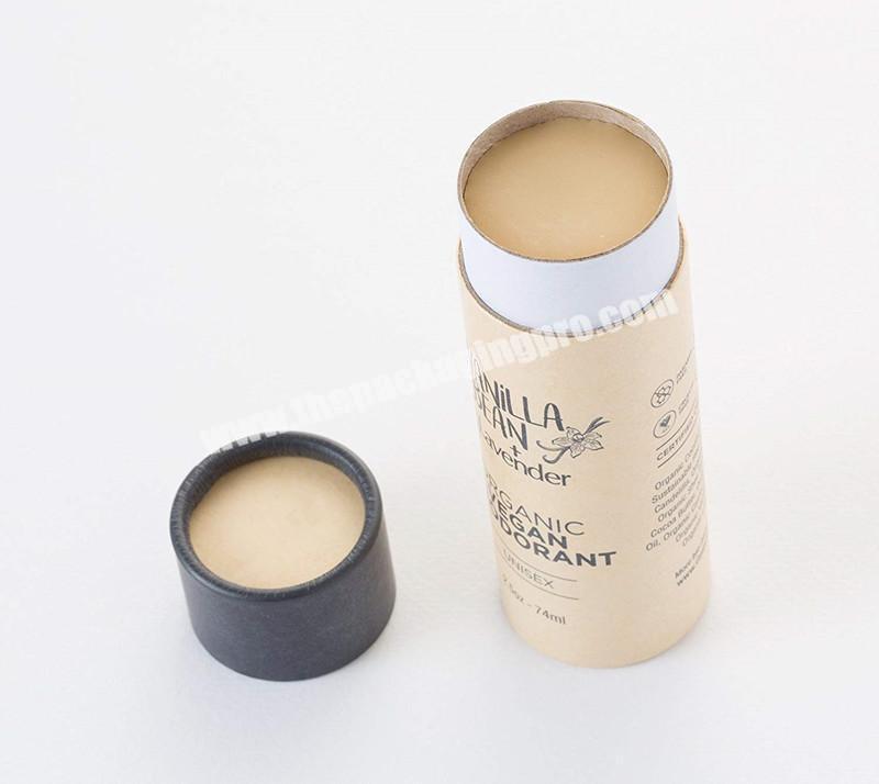 Printed Topfilled Cardboard 100% Biodegradable Cosmetic Push Up Tube Suppliers