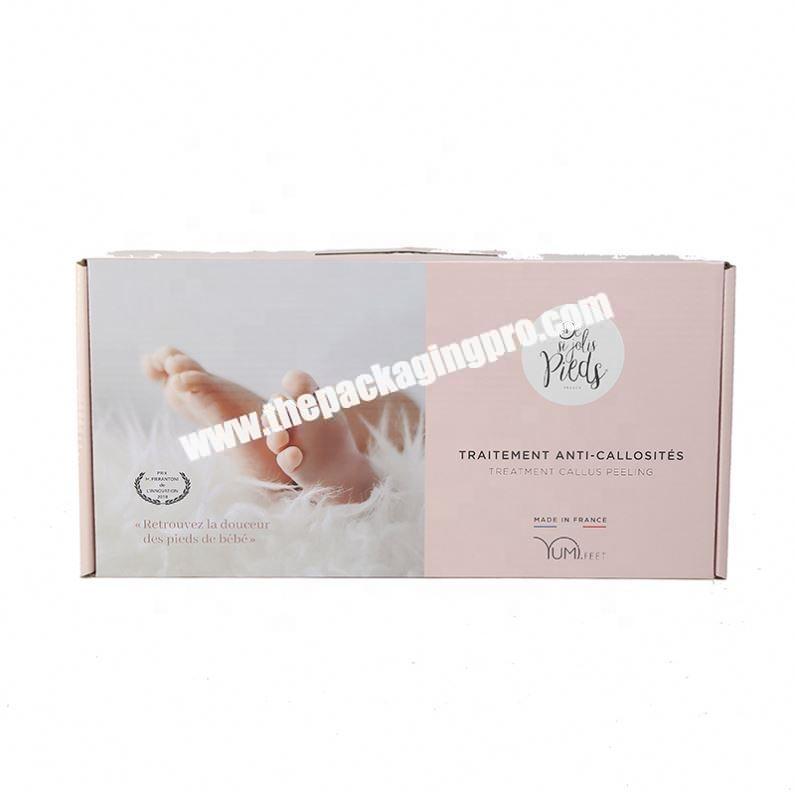 High quality drawer cosmetic paper box with logo design