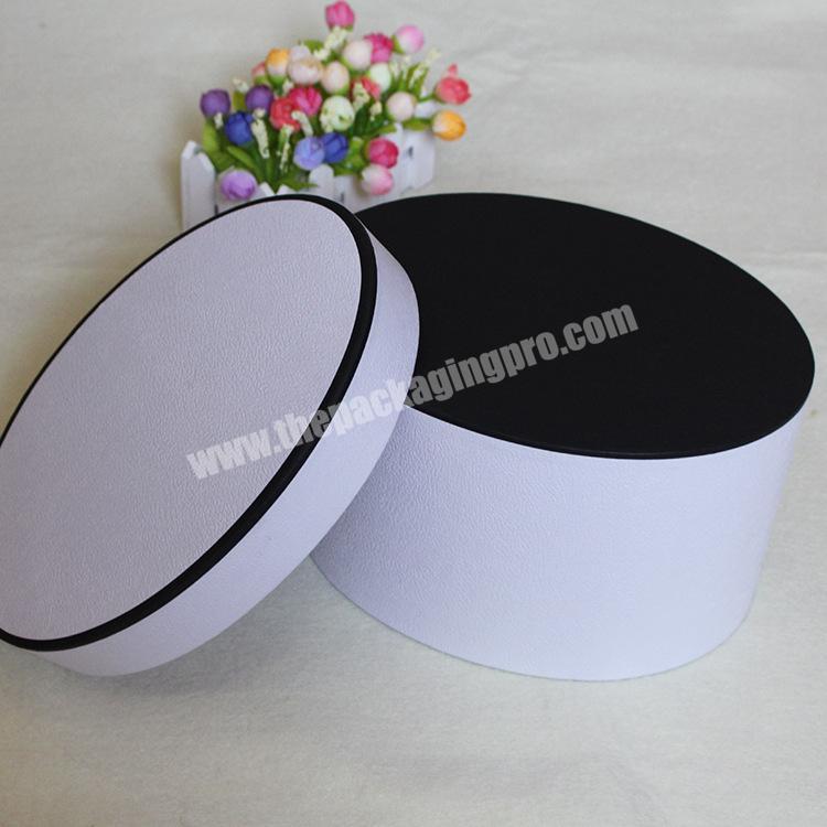 Professional customized printing kraft  Flat top white paper tube for flower on wedding