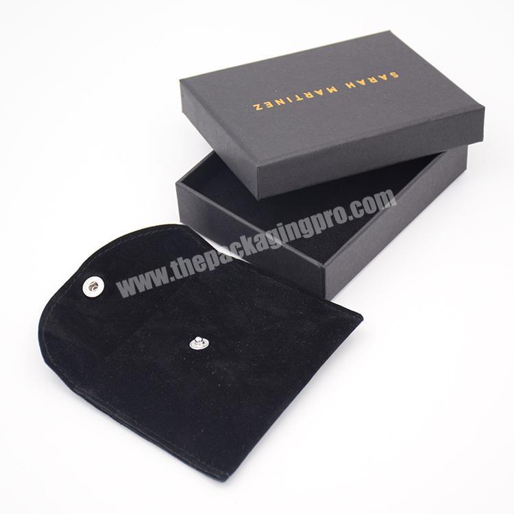 Promotional  Empty Cardboard Rectangle Gift Packaging Lid And Base Jewerly Box With Cotton