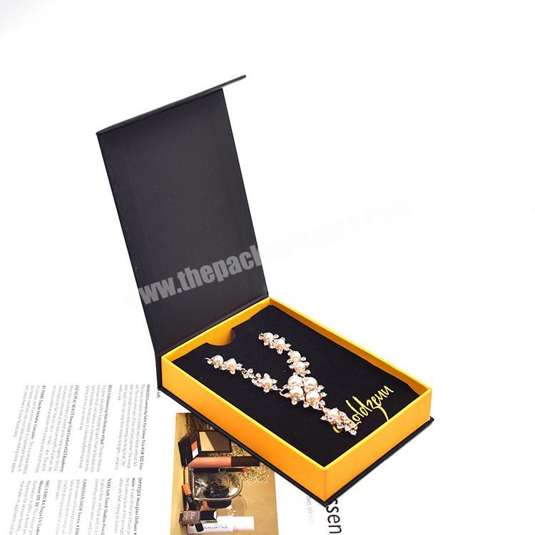 Promotional Event Decorative Bubble Cotton Jewelry Magnetic Packaging Storage Box For Books Shaped