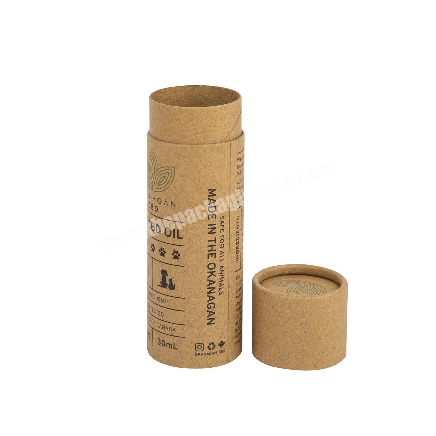 Custom packaging kraft paper cardboard tube for lip balm