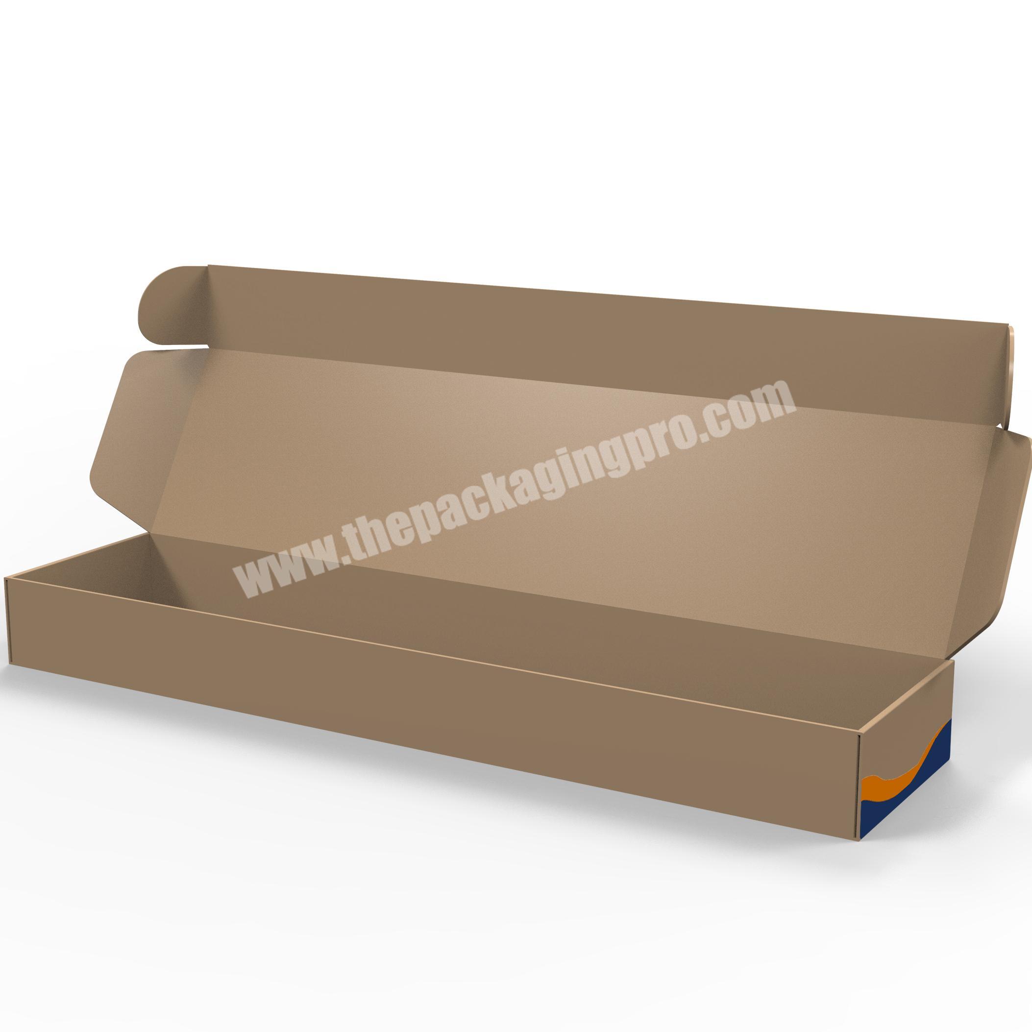 Recycle eco-friendly kraft cardboard boxes biodegradable custom paper packaging gift mailer box with logo for bottle