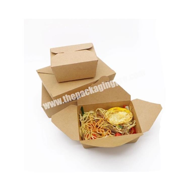 Recycled Chicken Kraft Paper Takeaway Fast Food Box Packaging Food Container