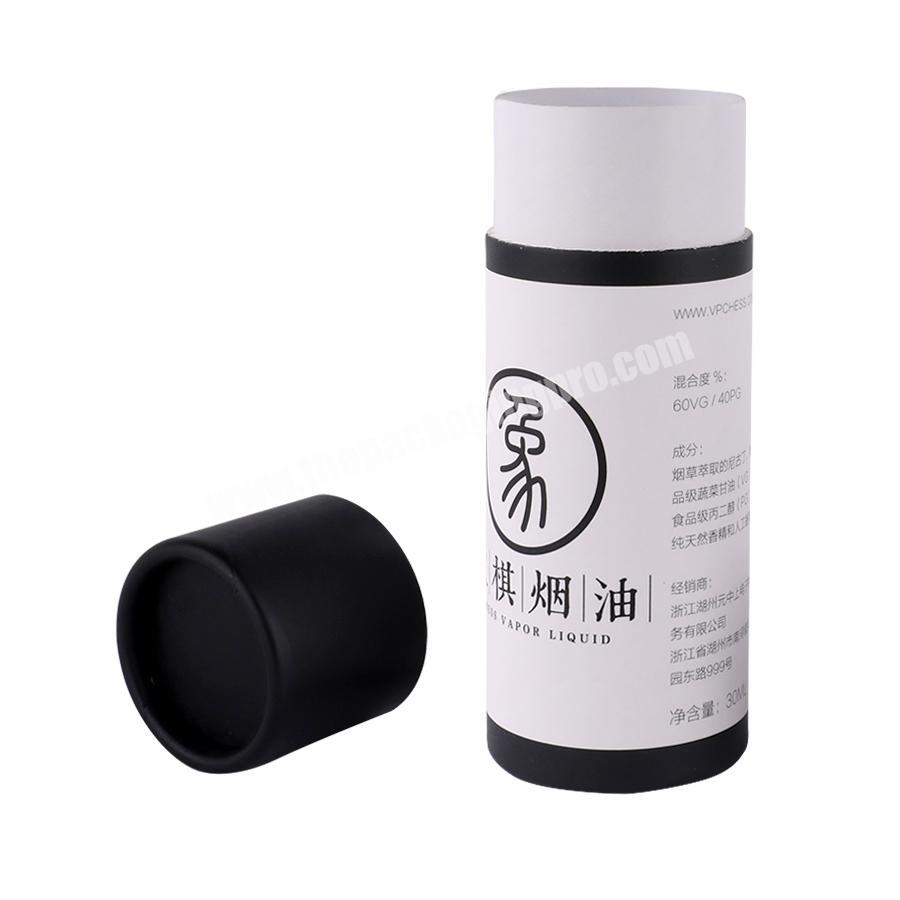 Ribboned cylinder small paper tube slide open packaging box
