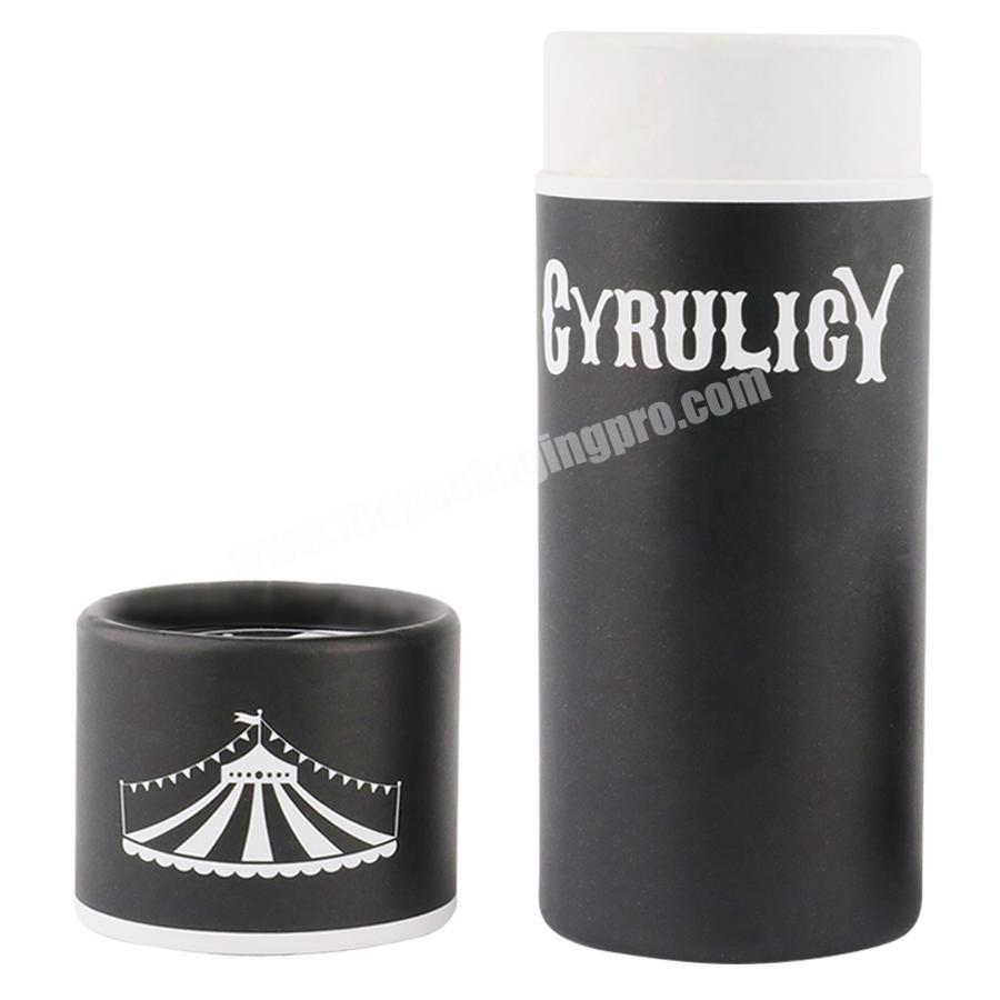 Rolled Edge Cans Eco-friendly Factory prices Kraft Paper Tea Tubes black white printing cylinder paper box and tubes