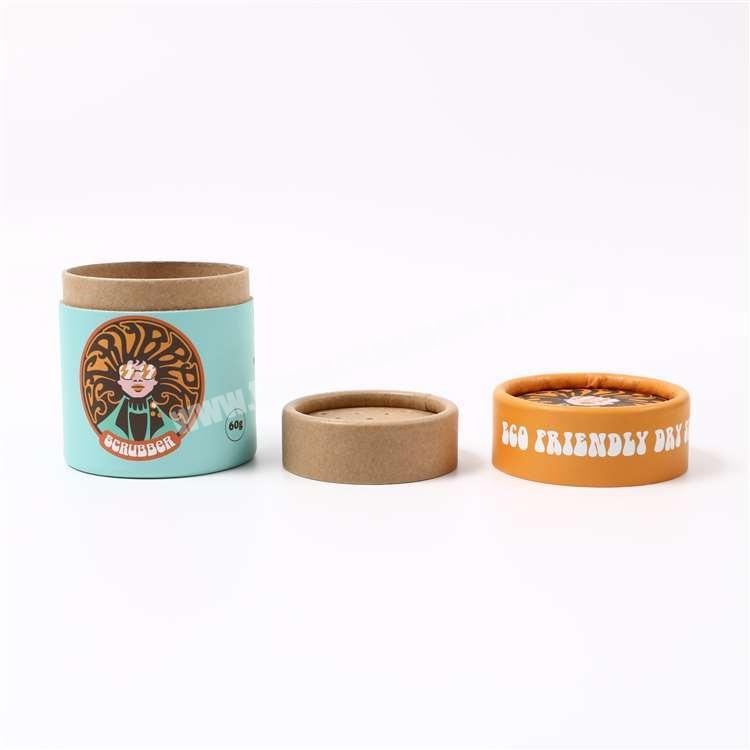 Round Kraft Paper Tube Packaging Wholesale Tea Biodegradable Cardboard Kraft Paper Tube For Tea Packaging