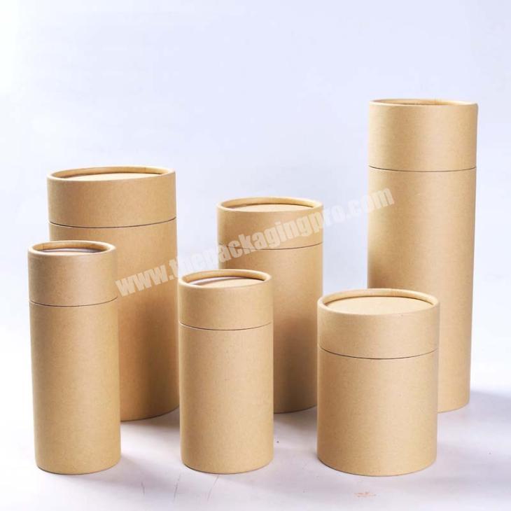 Round shape cardboard mockup paper tubing containers