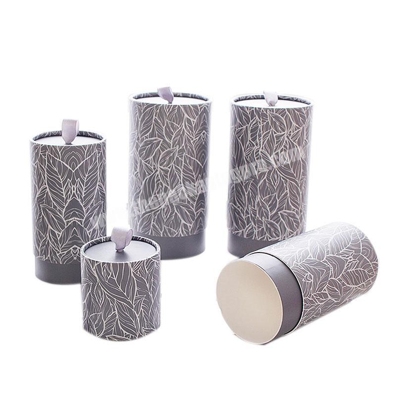 SUKAI Eco Friendly Cylinder Cosmetic Wedding Gift Flower Paper Tube Cardboard Push Up Round Paper Tube Box Packaging With Handle