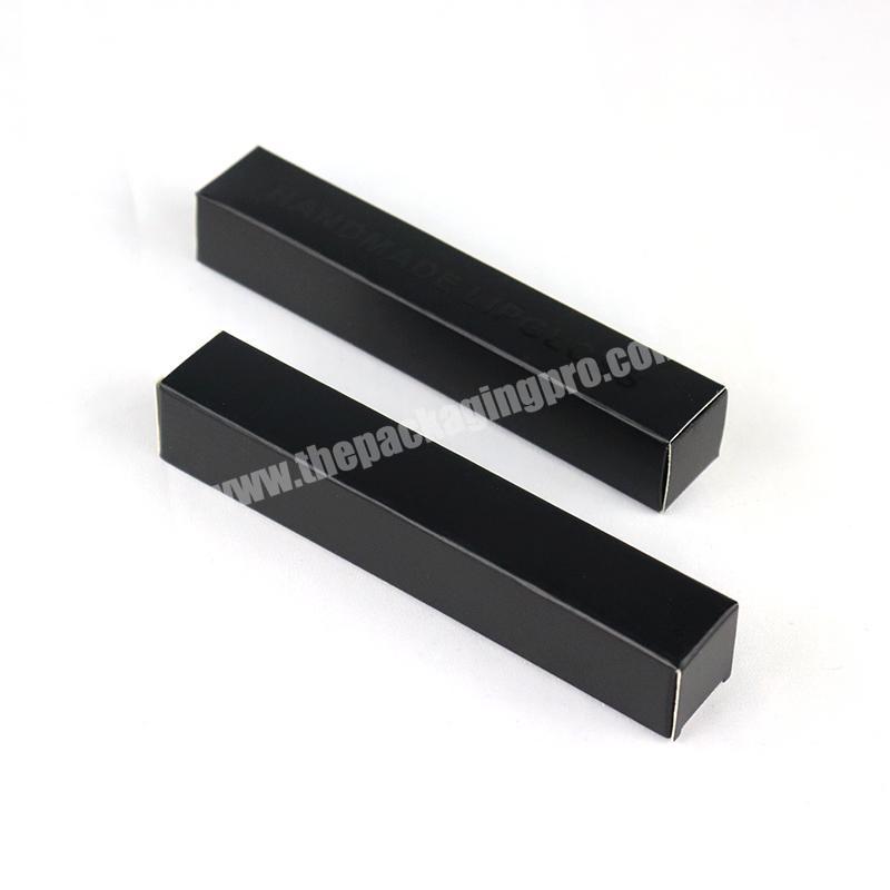 Simple Black Lipstick Box with Retro Elegant Design Boxes with Classy Plain Appearance