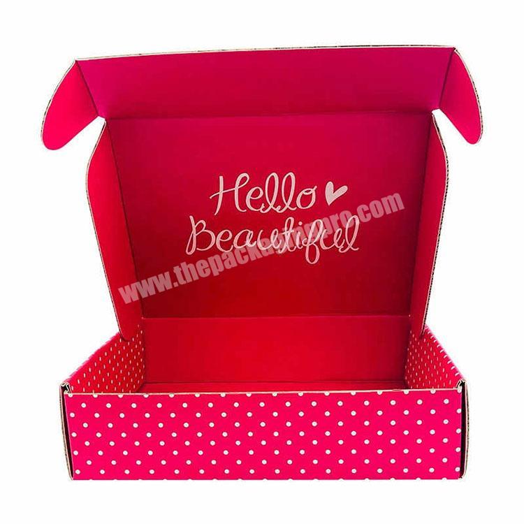 Small Luxury Cosmetic White pink High Quality Custom Size OEM cardboard box