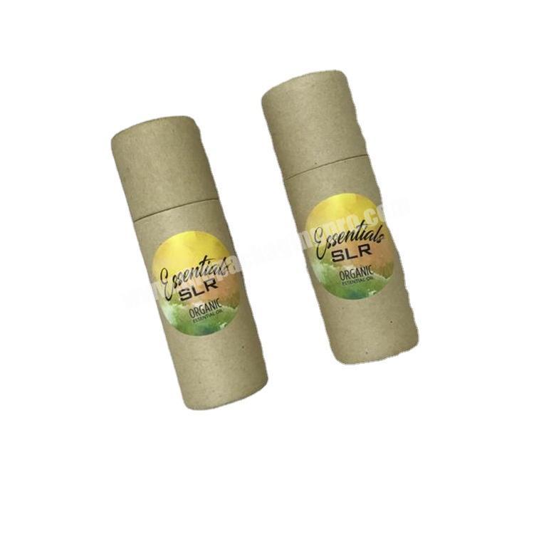 Supply round customized kraft standard essential oil bottle round packaging paper tube