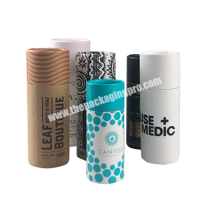 Recycled Luxury Cosmetic Paper Packaging Paper Tube For Glass Dropper Bottle Packaging Tube