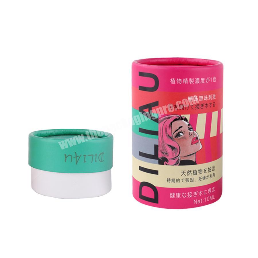 UV spot luxury pink cylinder tea packaging box paper tube