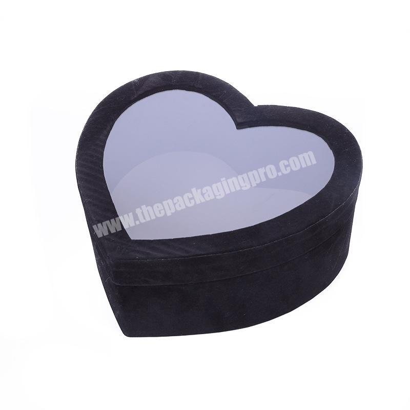 Universal Silk Scarf Black Portable Luxurious Square Drawer Heart Gift Box