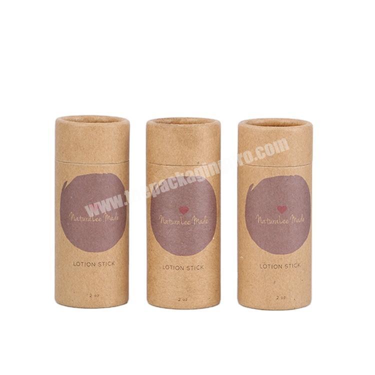 Wholesale Custom Food Grade Eco Biodegradable Cosmetic Packing Cardboard Kraft Tube Box