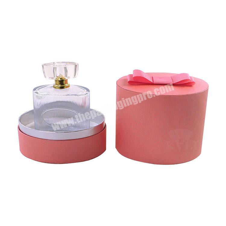 Wholesale Custom Kraft Black Pink Handmade Eco Friendly Gift Perfume Push Up Cosmetic Paper Tube Packaging