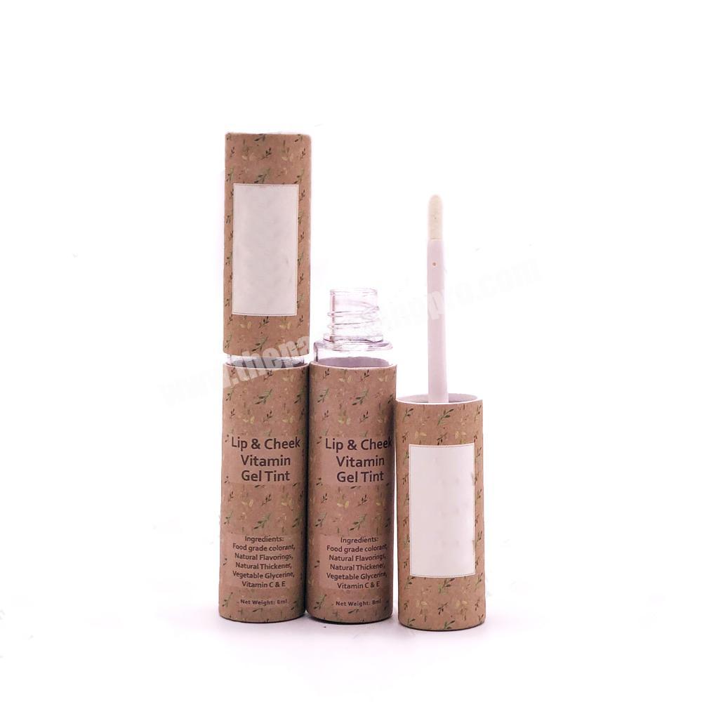 Wholesale Custom Lip Balm Paper Tube Cylinder Box For Gift