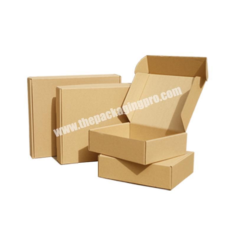 Custom logo printed packaging brown shipping corrugated carton box