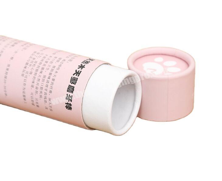 Wholesale Custom Printed  teething stick Packaging rigid paper tube for animal