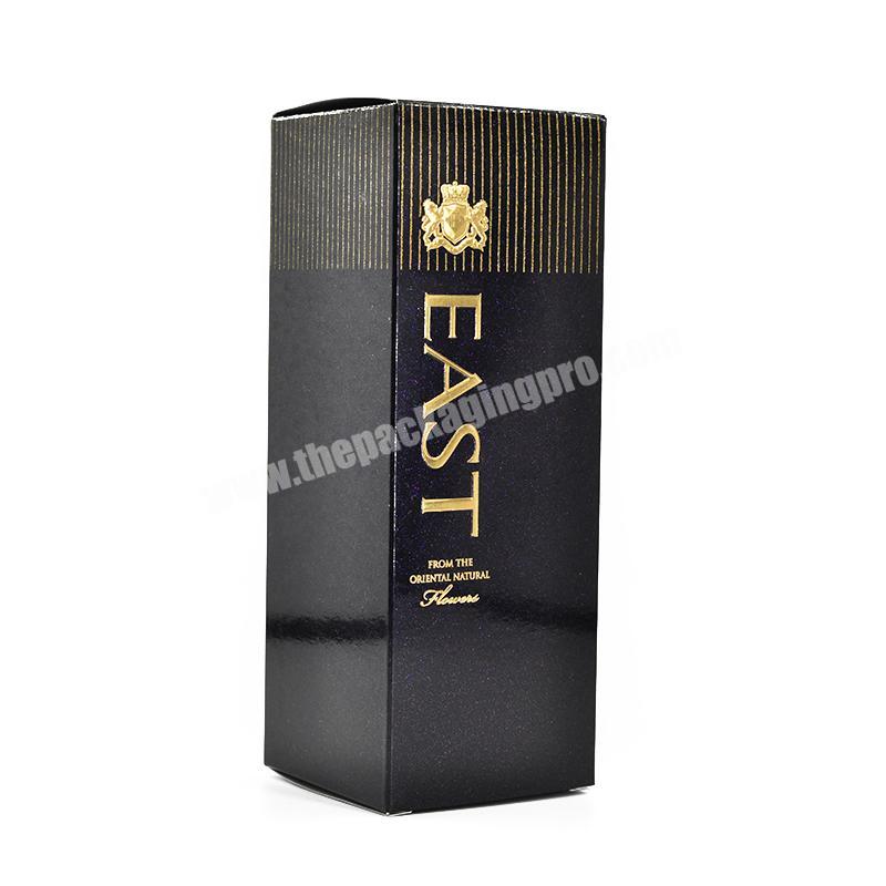 Wholesale Custom Printing Recycled High Quality Black skincare packaging box