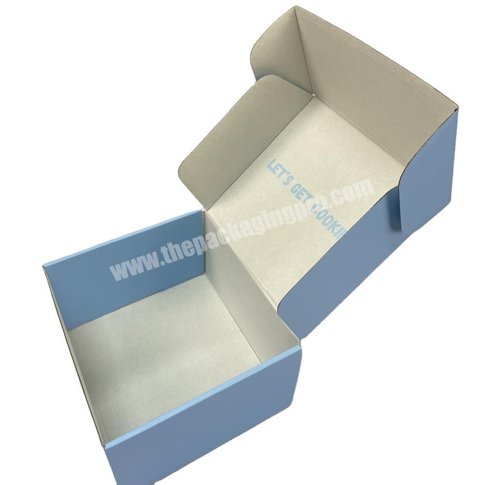 Customize logo printed  luxury  mailer gift box for clothes and cosmetics high-quality corrugated box