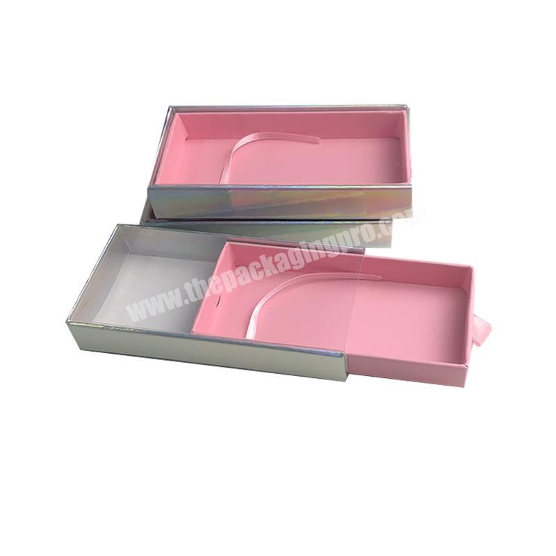 Customized Printed Luxury Paper Makeup False Eyelashes Box Empty Eye Lashes Packaging Box